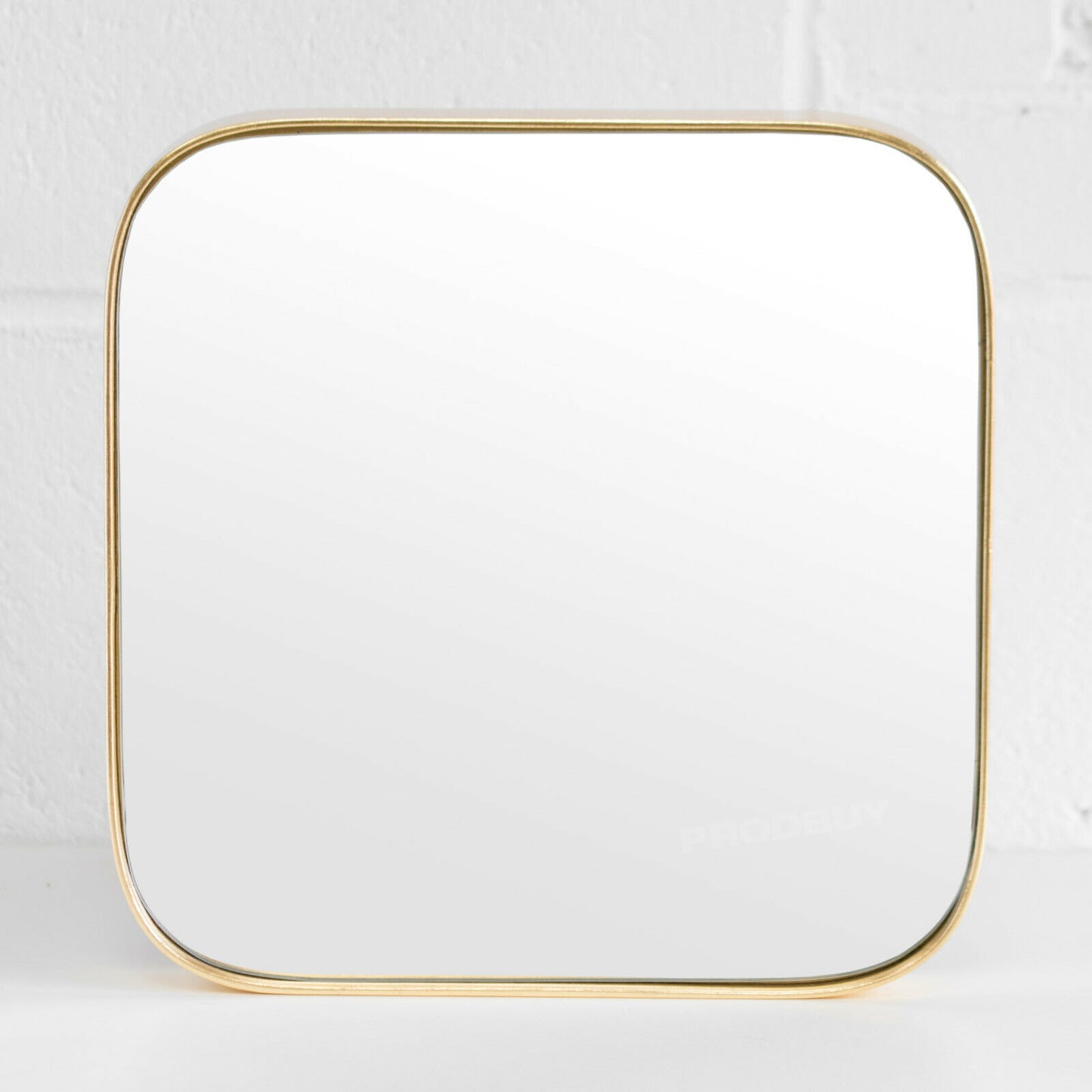 Gold Square 30cm Wall Mirror