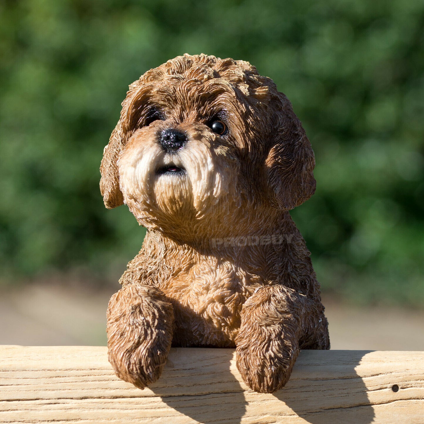 Fence Hanging Puppy Dog Ornament Outdoor Garden Sculpture