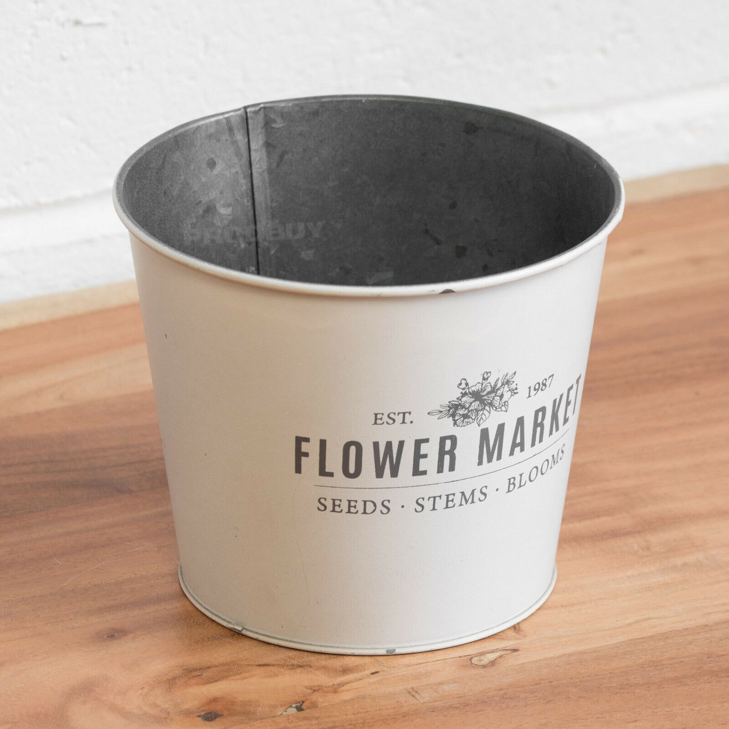 Flower Market Metal Indoor Outdoor Garden Plant Pot