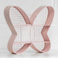 Pink Butterfly Shaped 38cm Display Storage Unit with Shelves