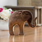 Copper Ceramic Elephant 15cm Ornament