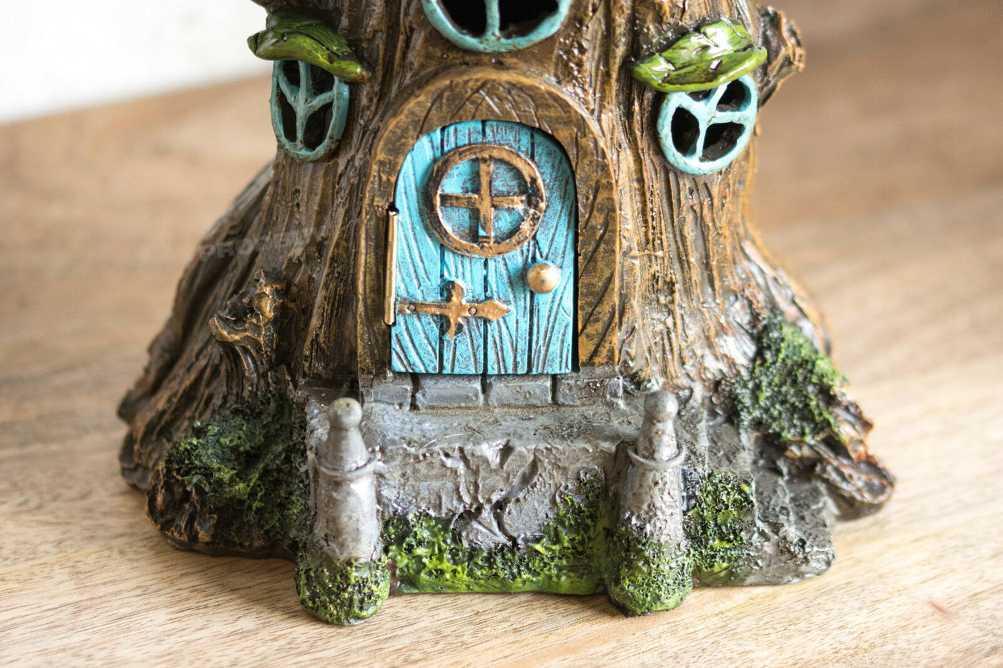 Blue Door Magic Fairy Garden Tree House Ornament