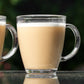 Set of 4 Clear Glass Coffee Mugs 300ml