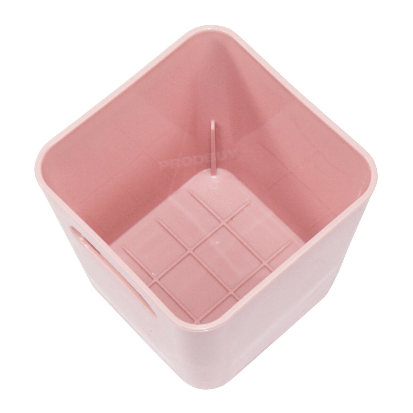 Small 10cm Pink Plastic Organiser Pots