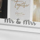 White Mr & Mrs Triple Photo Frame 4x6 Multi Picture