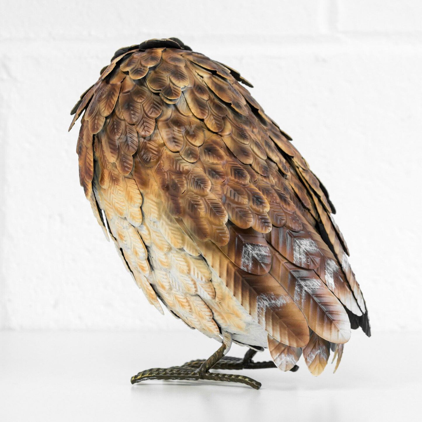 Brown Owl Metal 21cm Garden Ornament