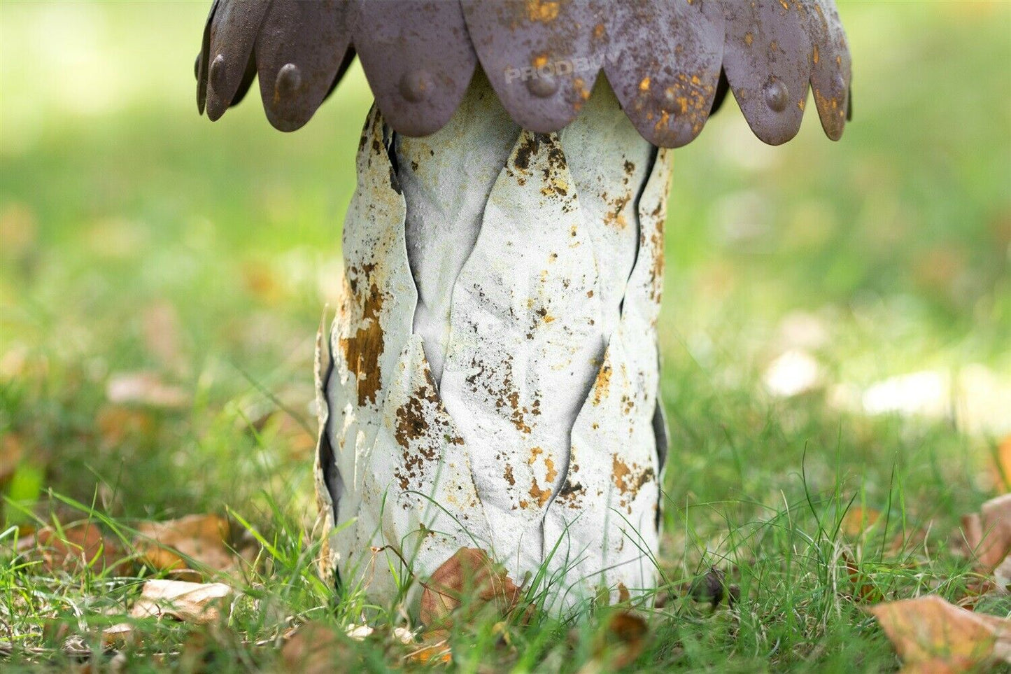 Set of 3 Large Metal Mushroom Garden Ornaments