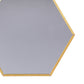 Hexagon Shaped 30cm Wall Mirror