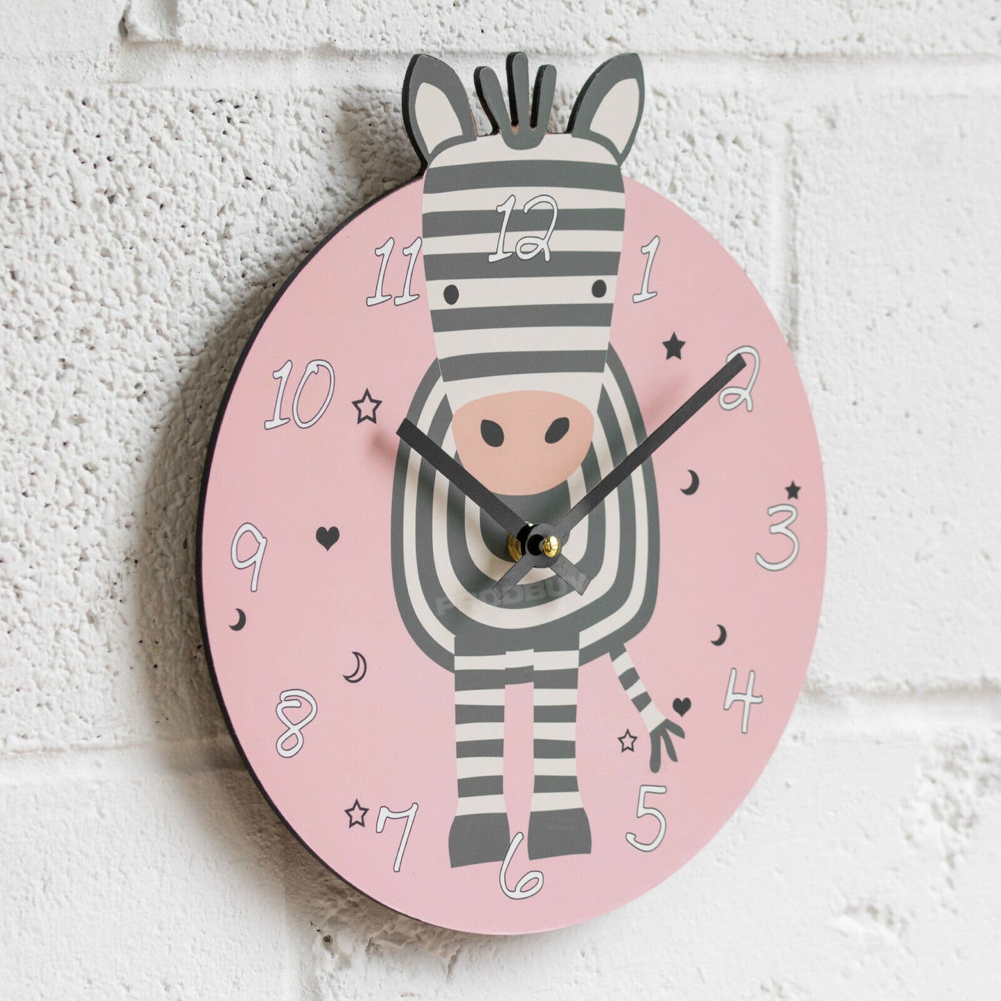 Cute Nursery Animals 26cm Wall Clock