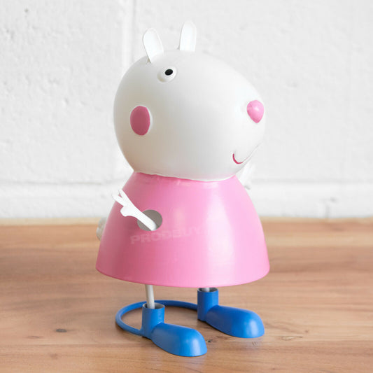 Cute 'Suzy Sheep' Ornament Metal Nodding Peppa Pig Figure