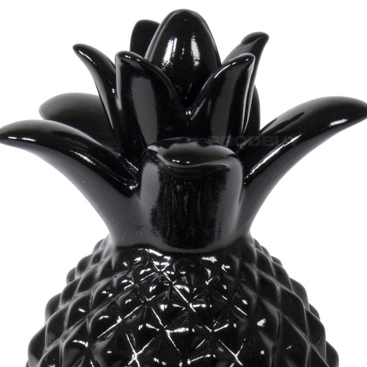 Black Glazed Pineapple Fruit Modern Ornament