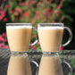 Set of 4 Clear Glass Coffee Mugs 300ml