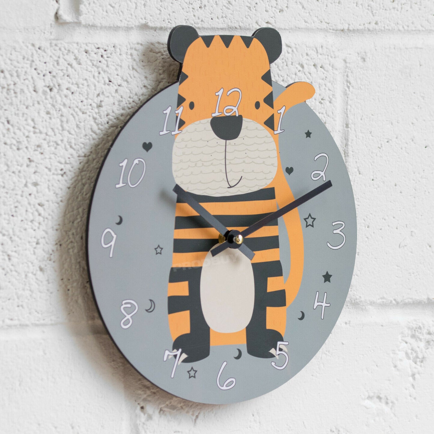 Cute Nursery Animals 26cm Wall Clock