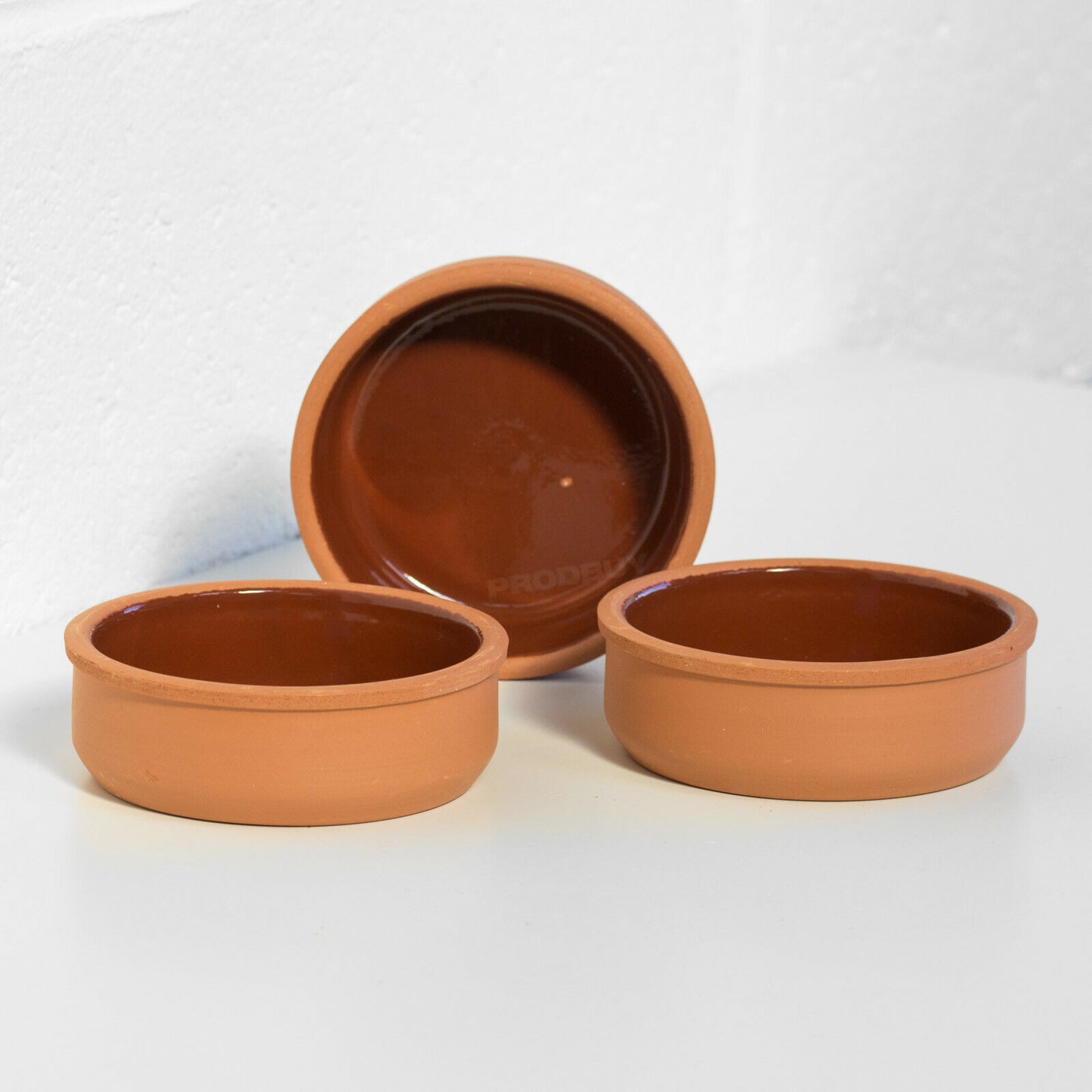 Set of 3 Traditional Terracotta Tapas Olive Bowls