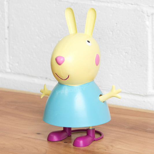 Cute 'Rebecca Rabbit' Ornament Metal Nodding Peppa Pig Figure