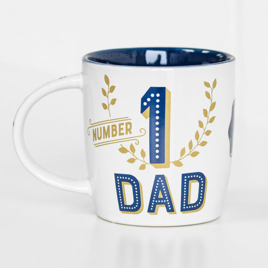 "Number 1 Dad" 330ml Novelty Mug