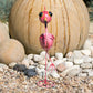 Cartoon Big Eyes Pink Flamingo Garden Ornament