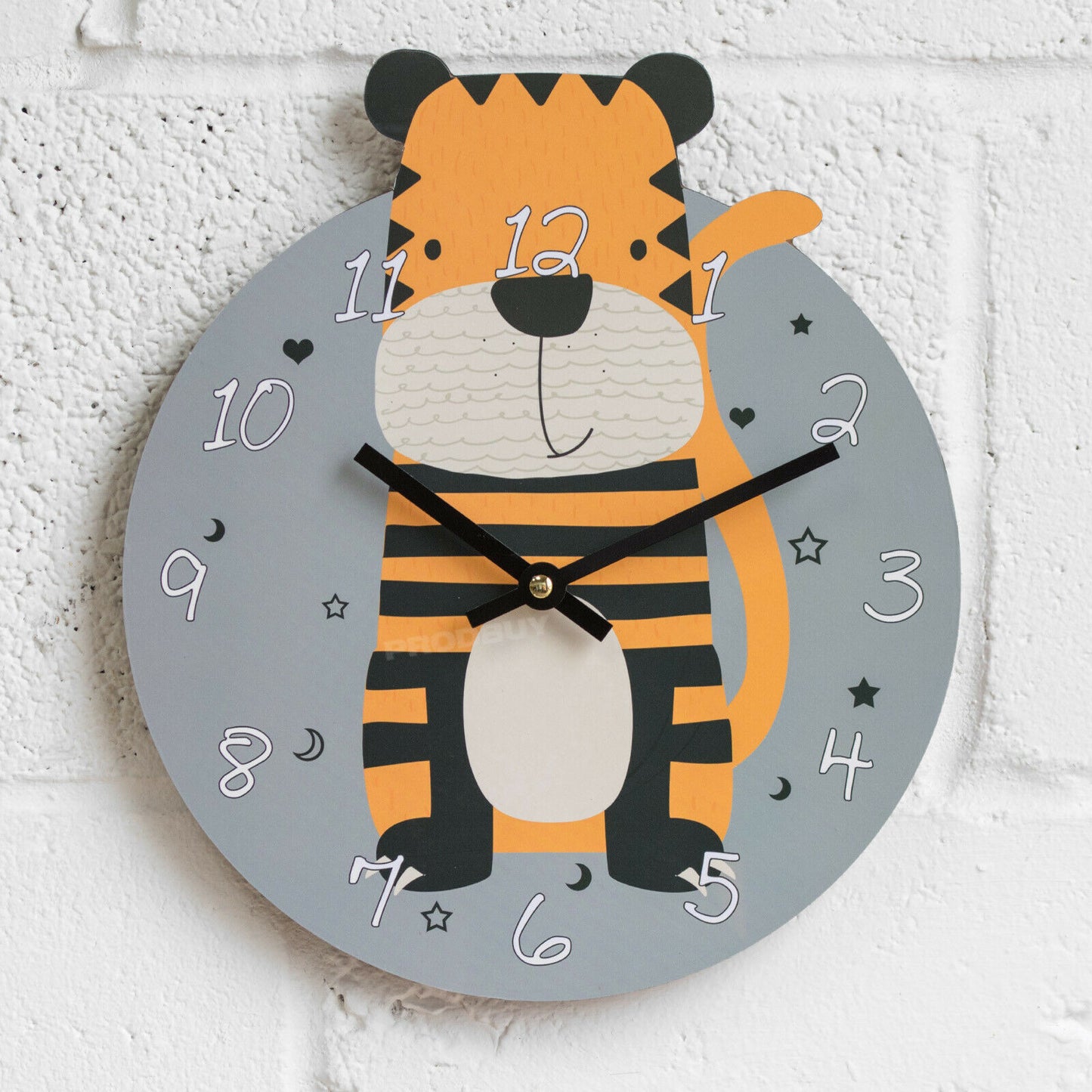 Cute Nursery Animals 26cm Wall Clock