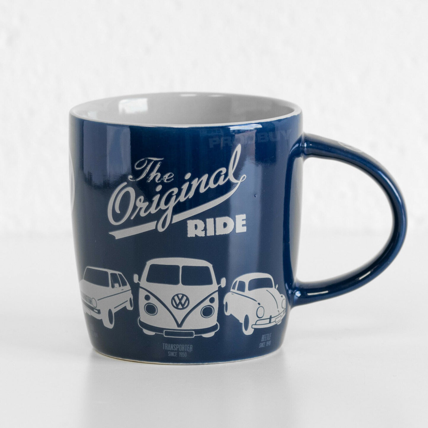 Dark Blue Volkswagen Retro Coffee Mug