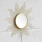 Set of 3 Small Gold Frame Glass Wall Mirrors