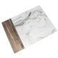 Glass 40cm Chopping Board with Marble & Wood Pattern