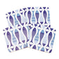 Set of 4 Placemats & 4 Coasters White & Blue Fish