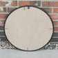 Stags & Tree Round 50cm Black Metal Garden Mirror