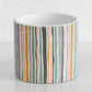 Colour Stripes Medium 13cm Plant Pot