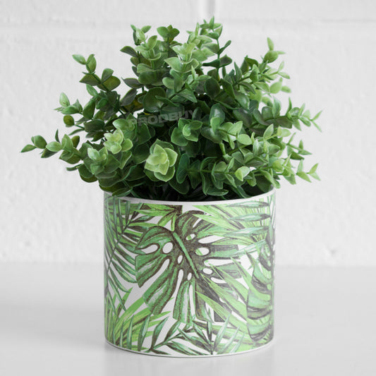 Monstera Leaf 13cm Ceramic Plant Pot