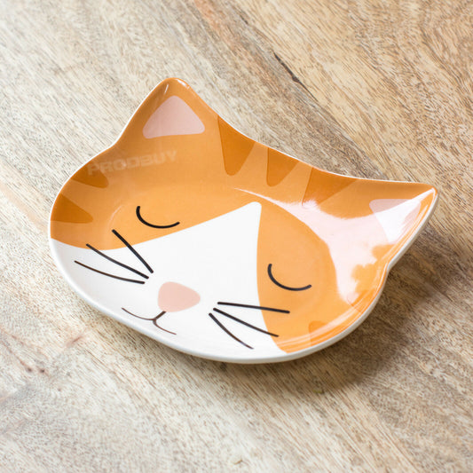 Ginger Face Cat Food Bowl