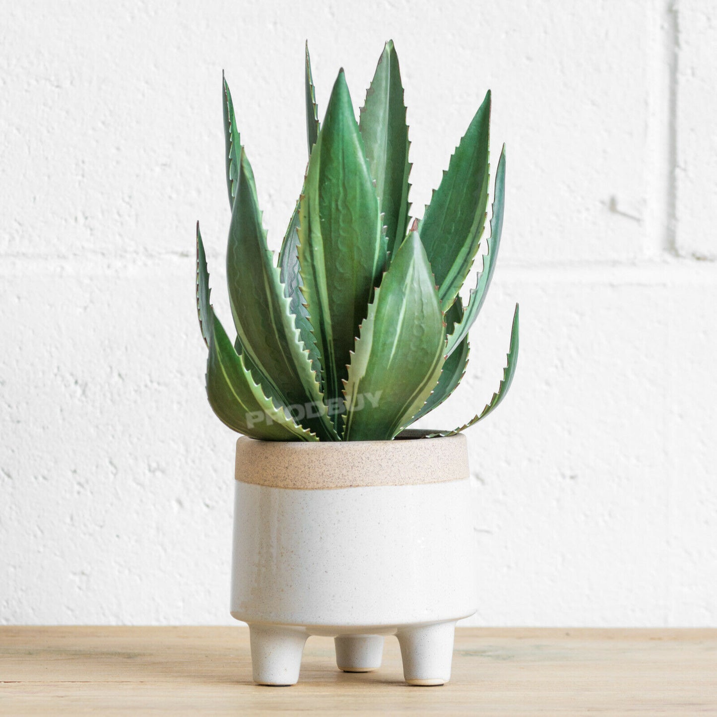 Artificial Aloe Vera House Plant In Ceramic Pot