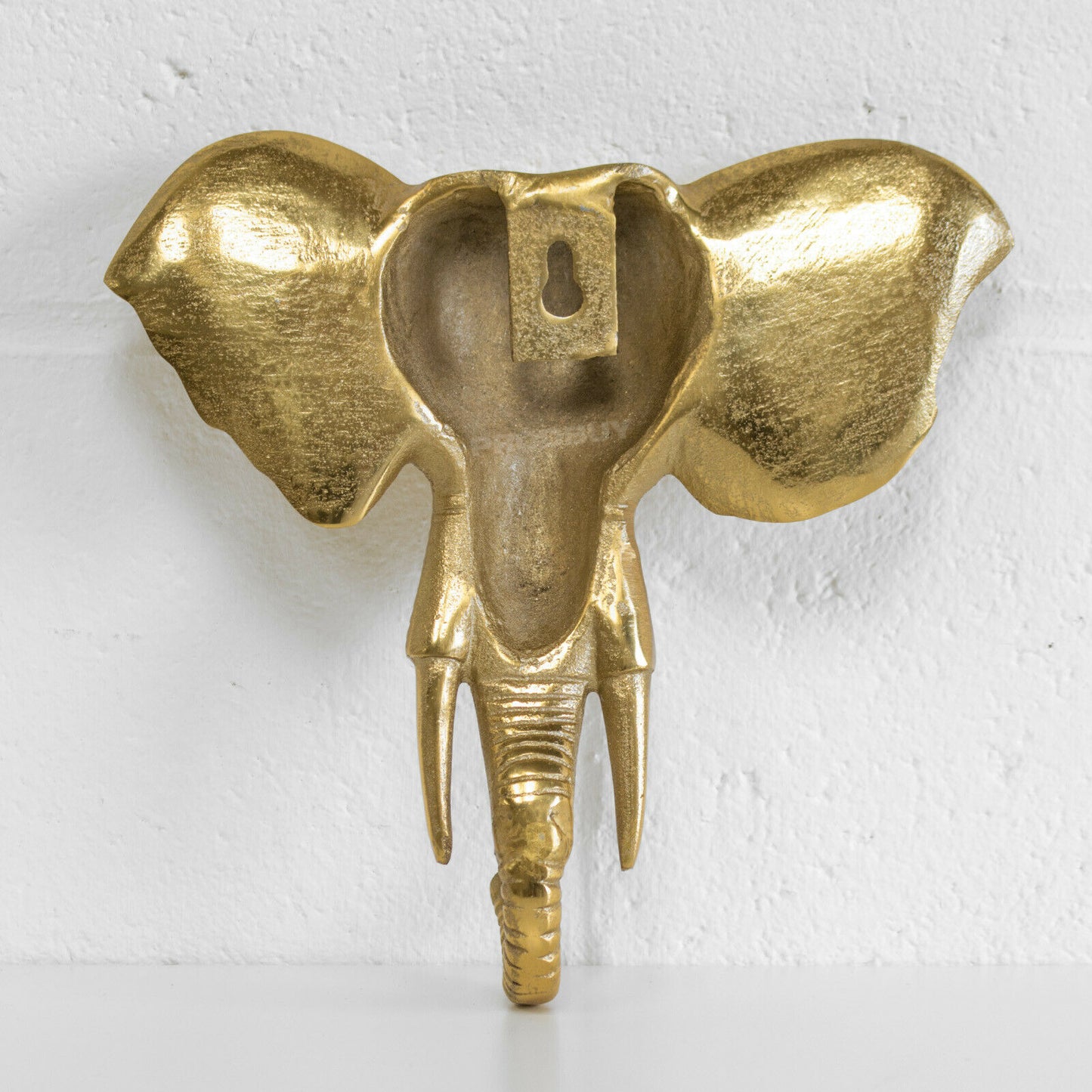 Gold 23cm Elephant Head Wall Mounted