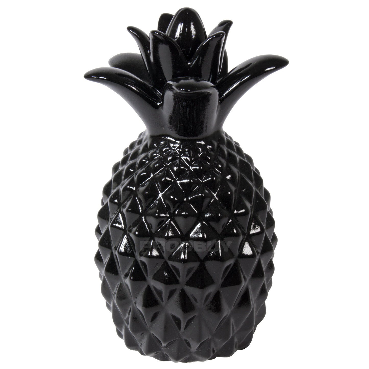 Black Glazed Pineapple Fruit Modern Ornament