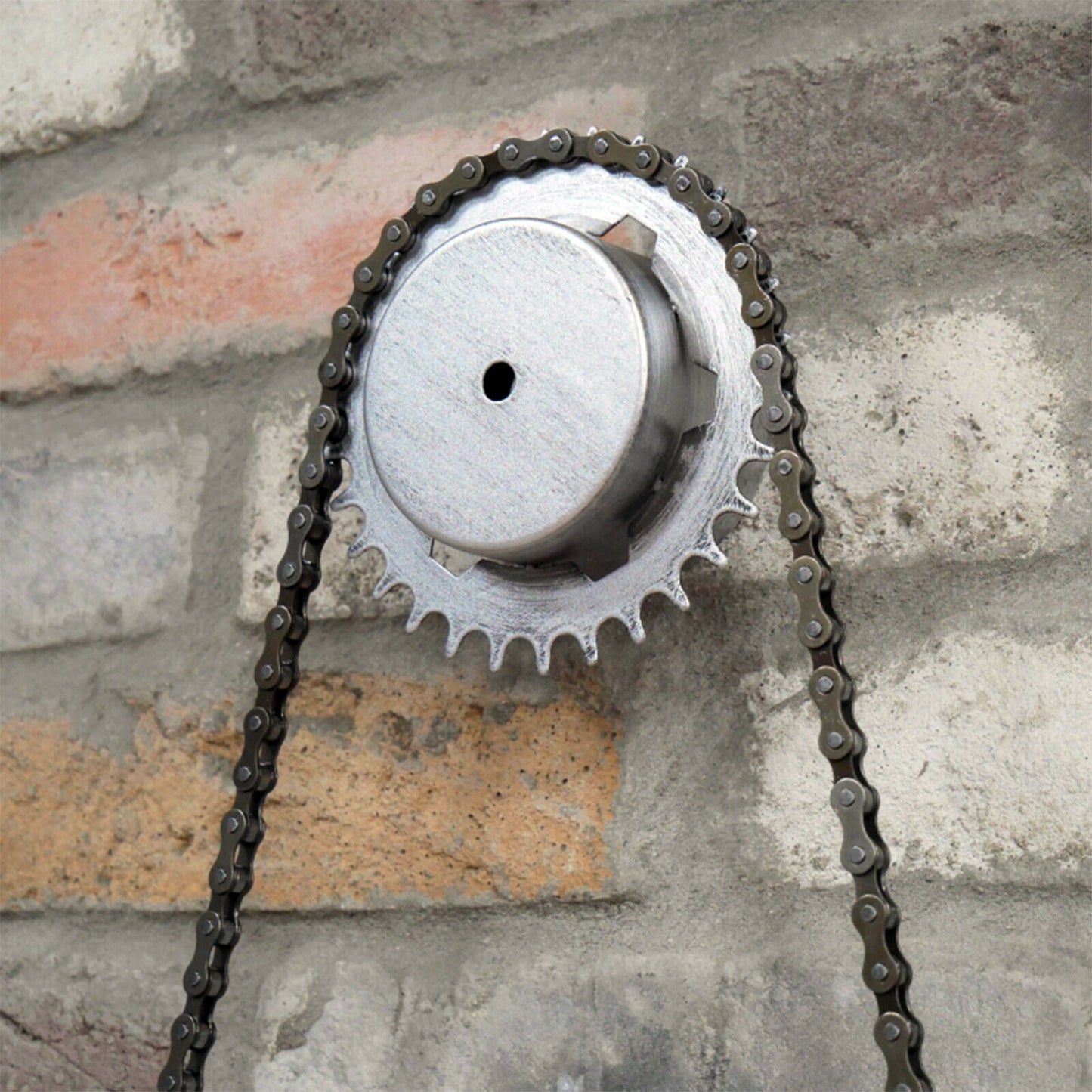 Industrial Style Bike Chain Wall Clock