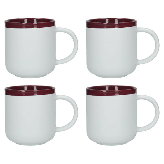 La Cafetière Set of 4 Barcelona Plum 450ml Mugs