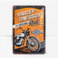 Harley Davidson Vintage Motorbike Wall Tin Sign 30cm Plaque Gifts