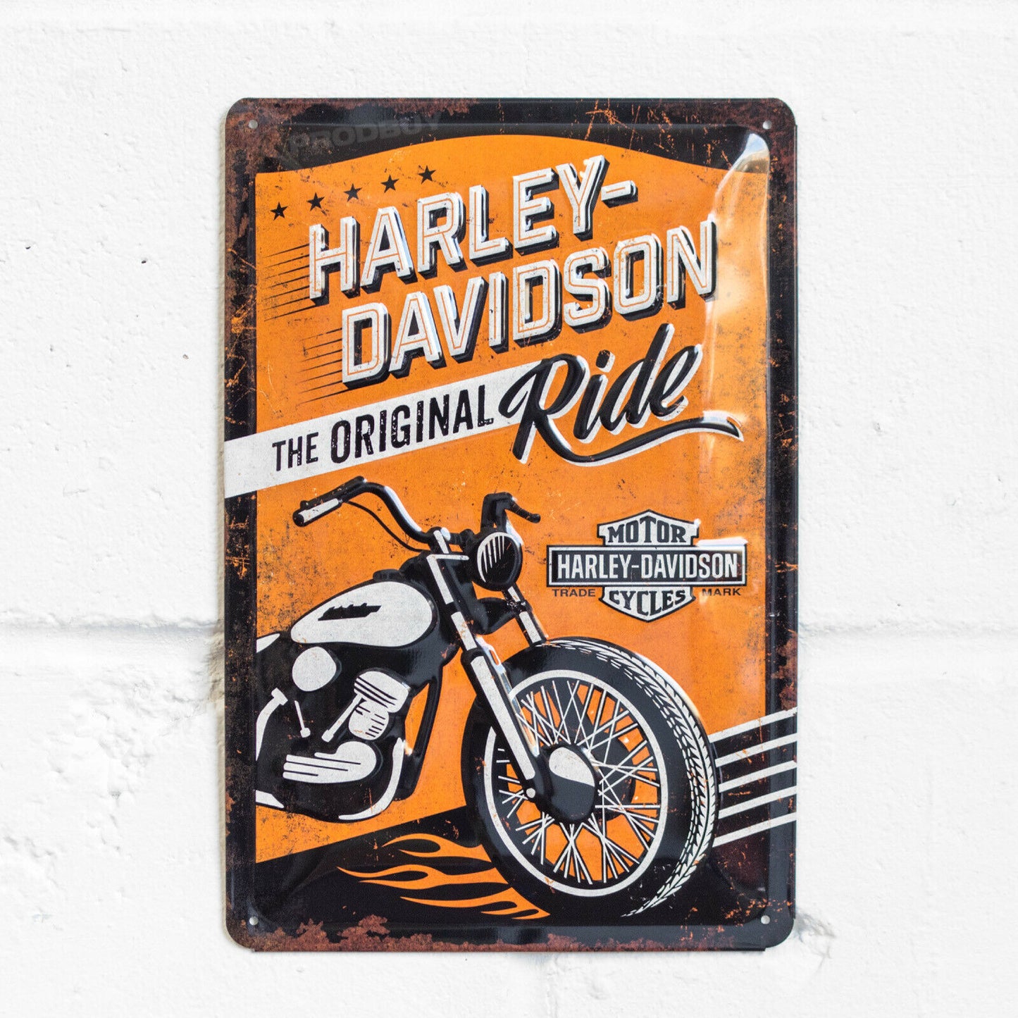 Harley Davidson Vintage Motorbike Wall Tin Sign 30cm Plaque Gifts
