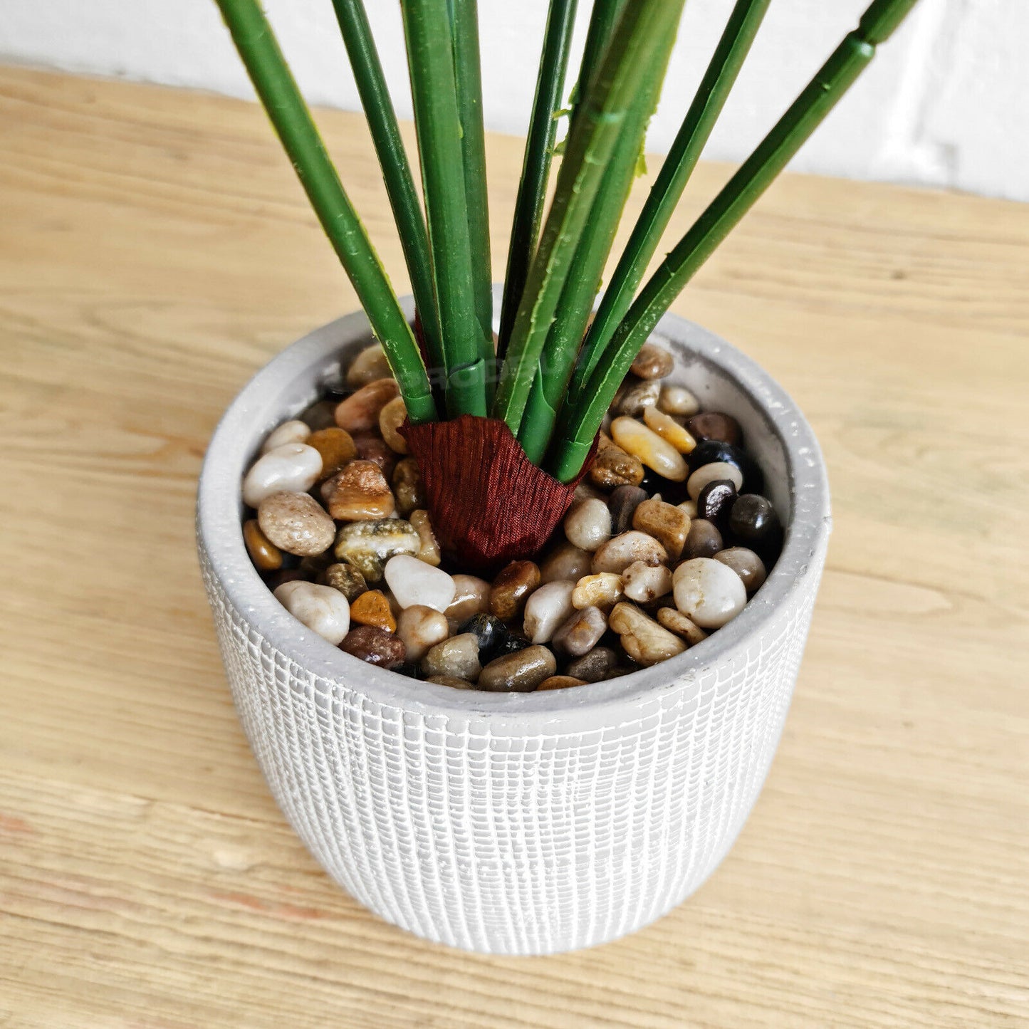 Large 50cm Artificial Cheese Leaf Indoor Plant & Pot