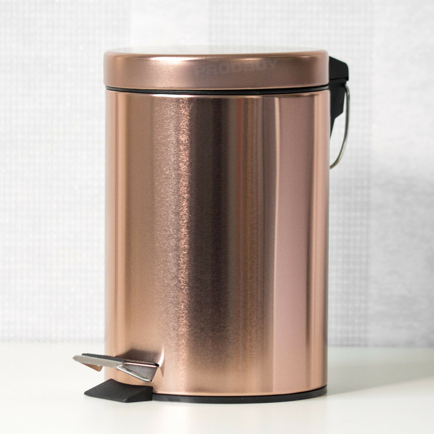 Small 3 Litre Copper Rose Gold Pedal Bin