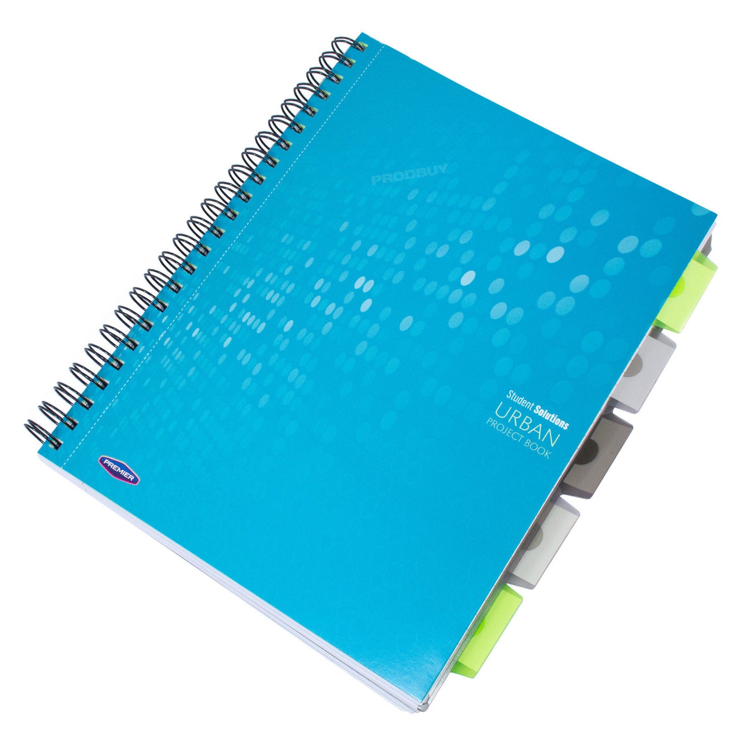 A4 Spiral Tabbed Indexed Project Book Lined Paper Notebook