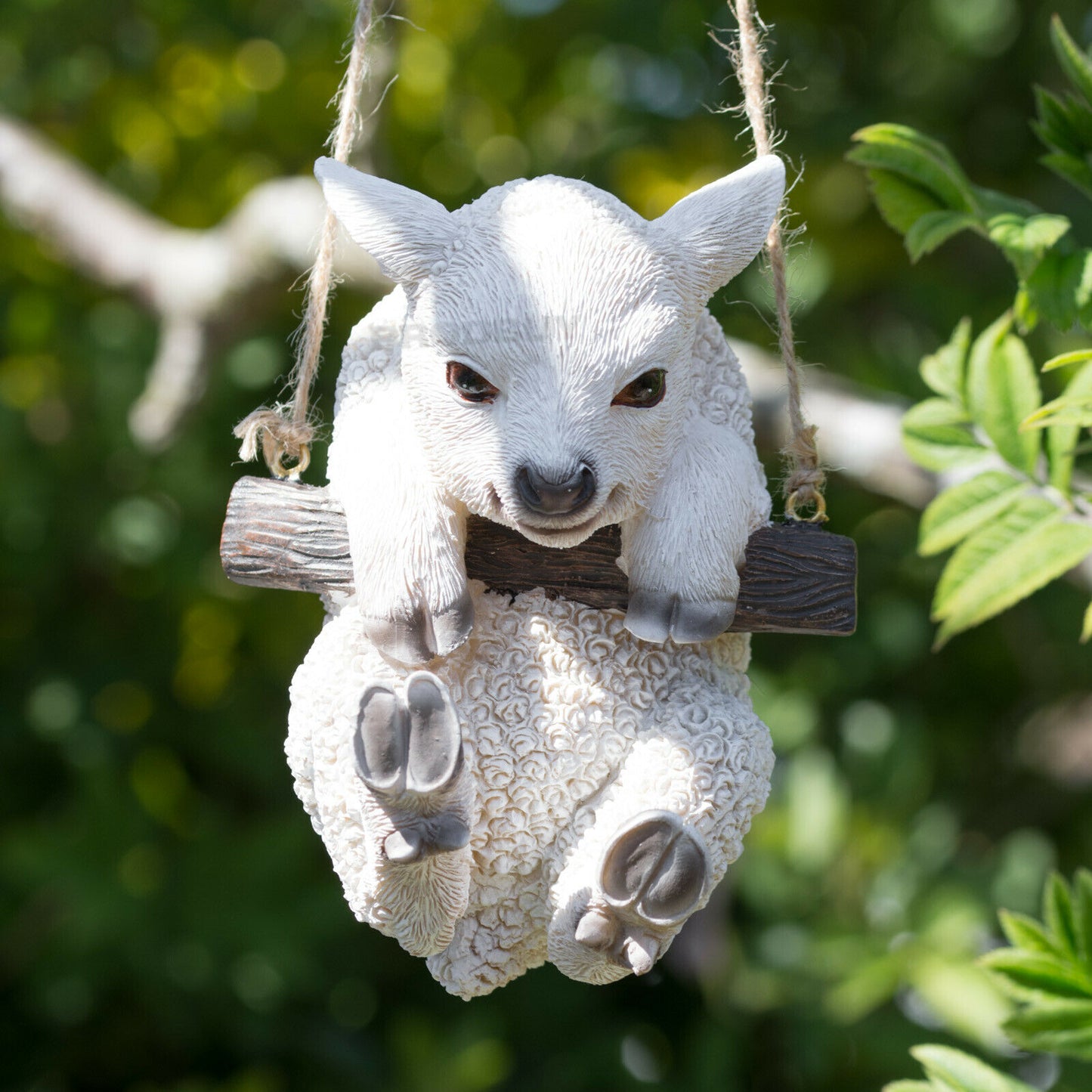 Small Tree Hanging Sheep Garden Ornament