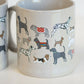 Set of 2  "My Dog Thinks I'm Awesome" Stoneware Coffee Mugs