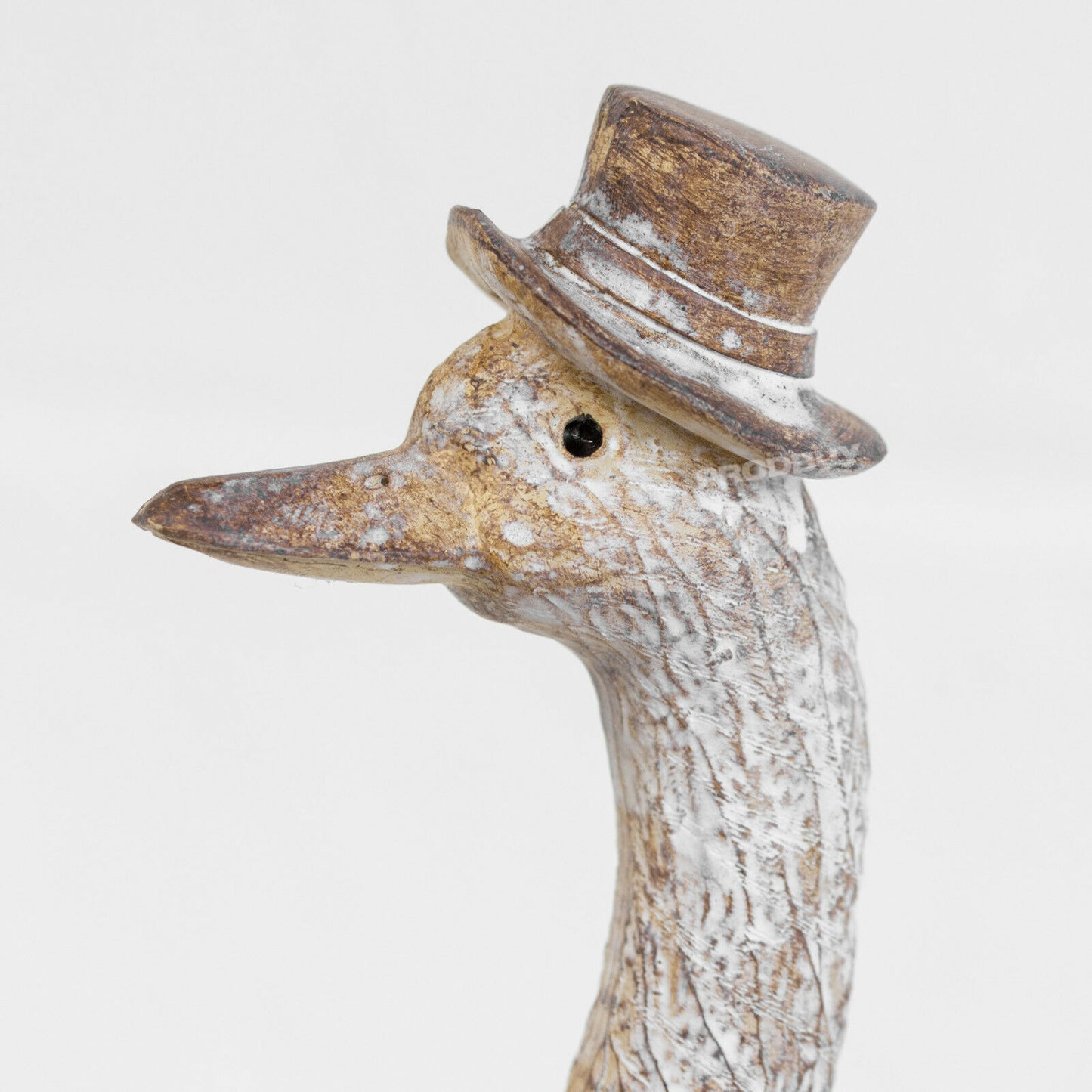 Duck in Hat & Boots Resin Tall 29cm Ornament