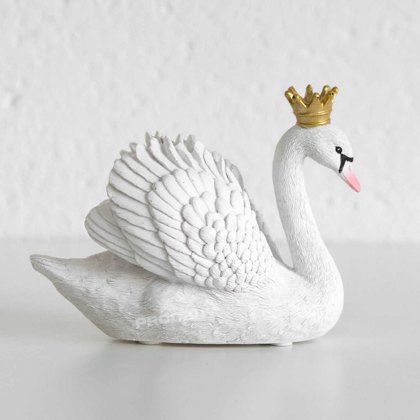 White Swan In Crown Ornament