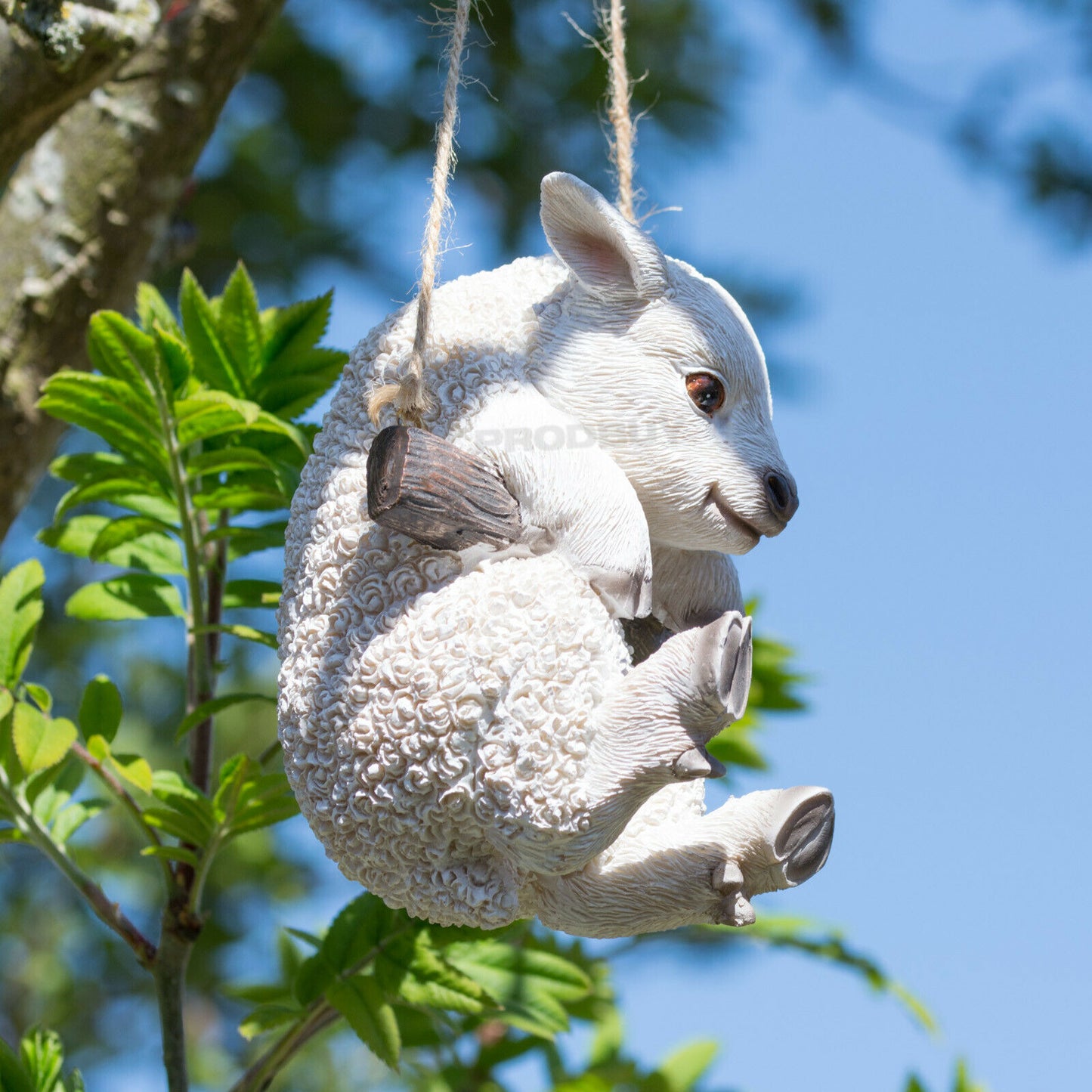 Small Tree Hanging Sheep Garden Ornament