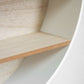 White Round Shelving Unit 45.5cm Wooden Wall Storage