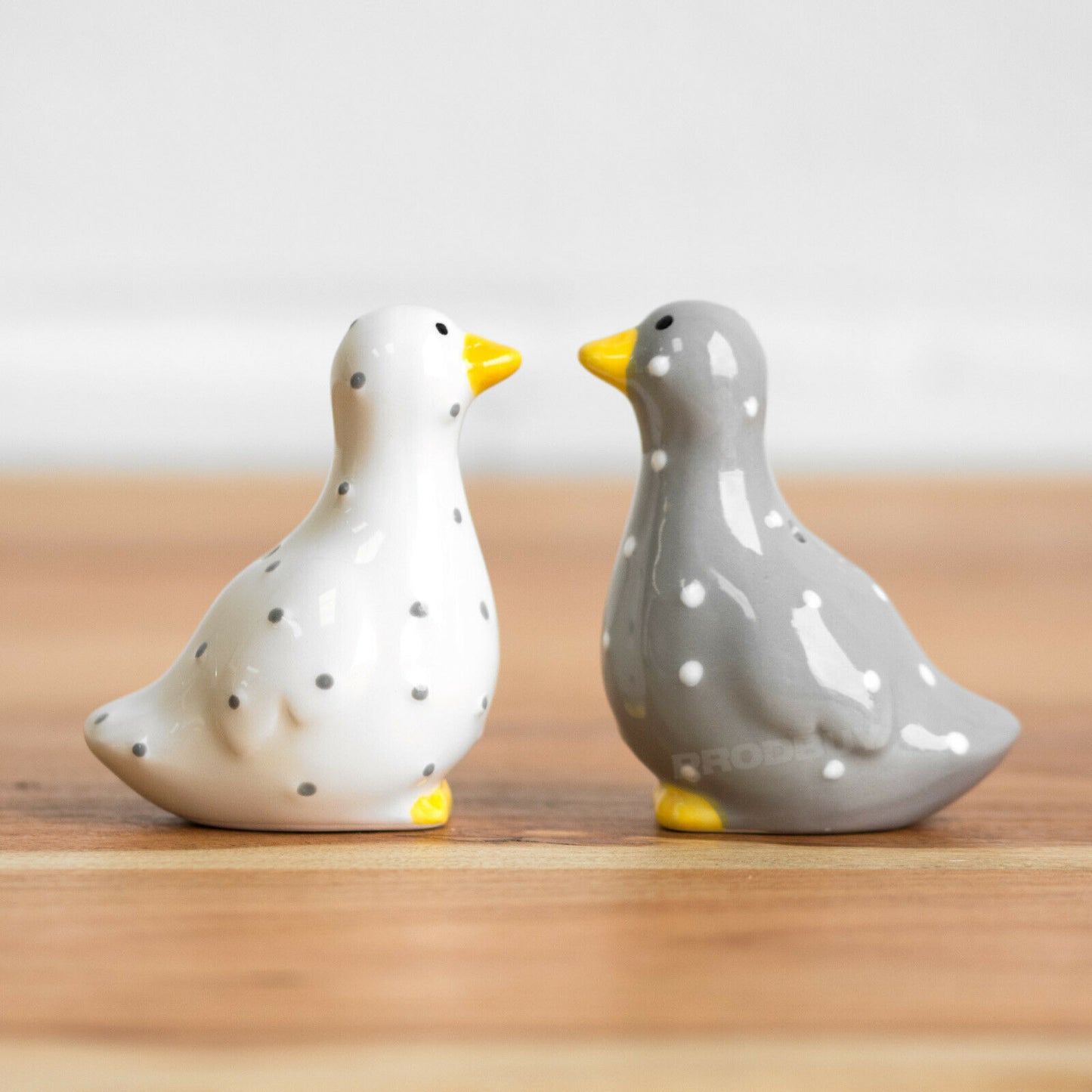 Novelty Duck Ceramic Salt and Pepper Pots Shakers Set