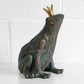 Royal Frog Prince with Crown Garden Ornament