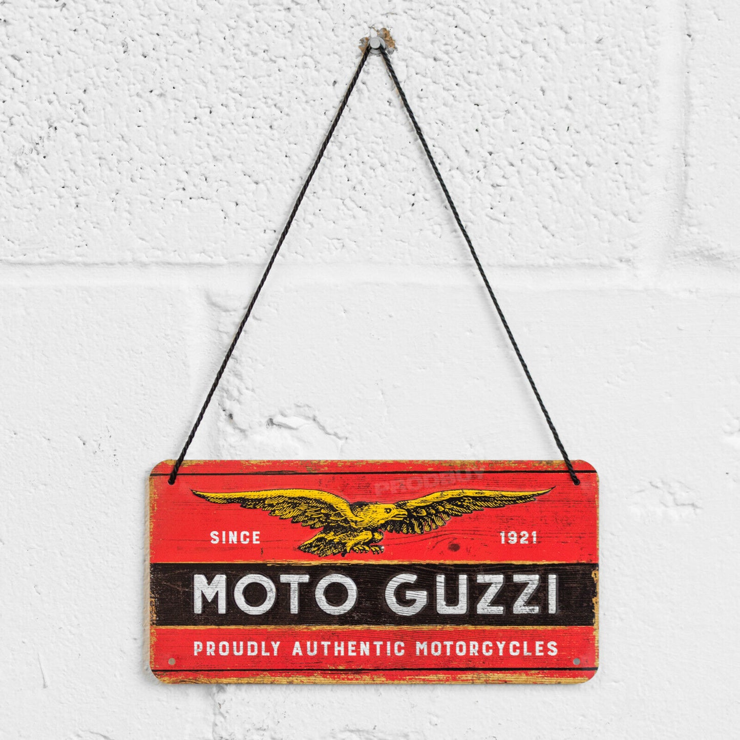 'Moto Guzzi Motorcycles' Hanging 20cm Wall Sign