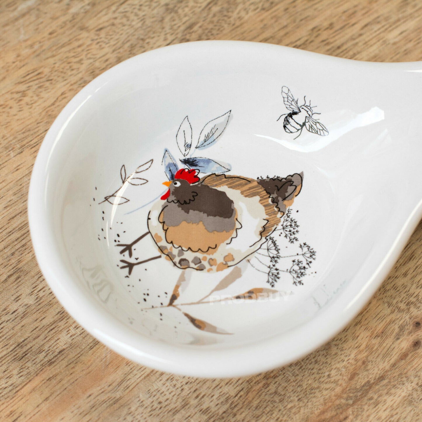 Country Hens Ceramic Spoon Rest 20cm